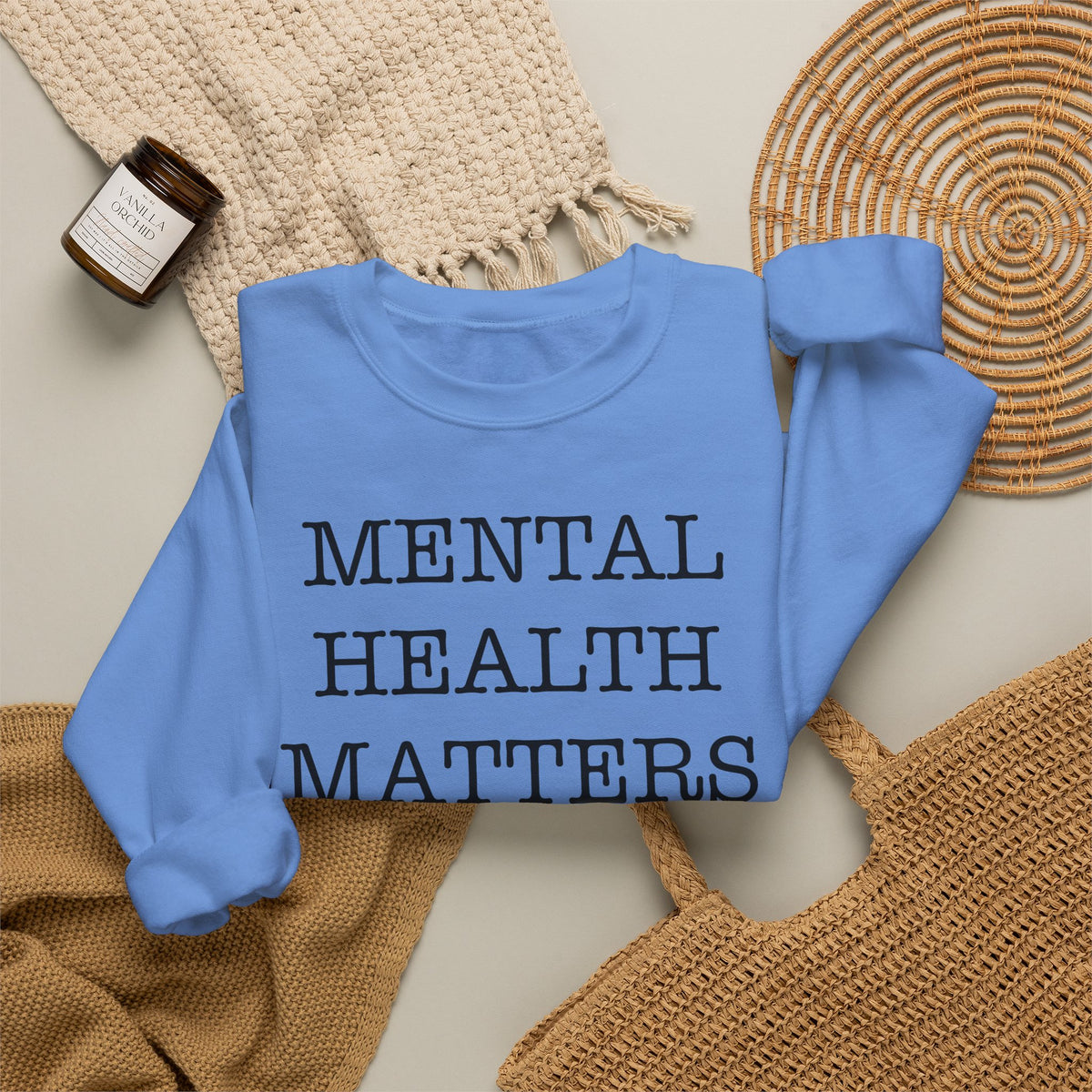 "Mental Health Matters" Crewneck Sweatshirt