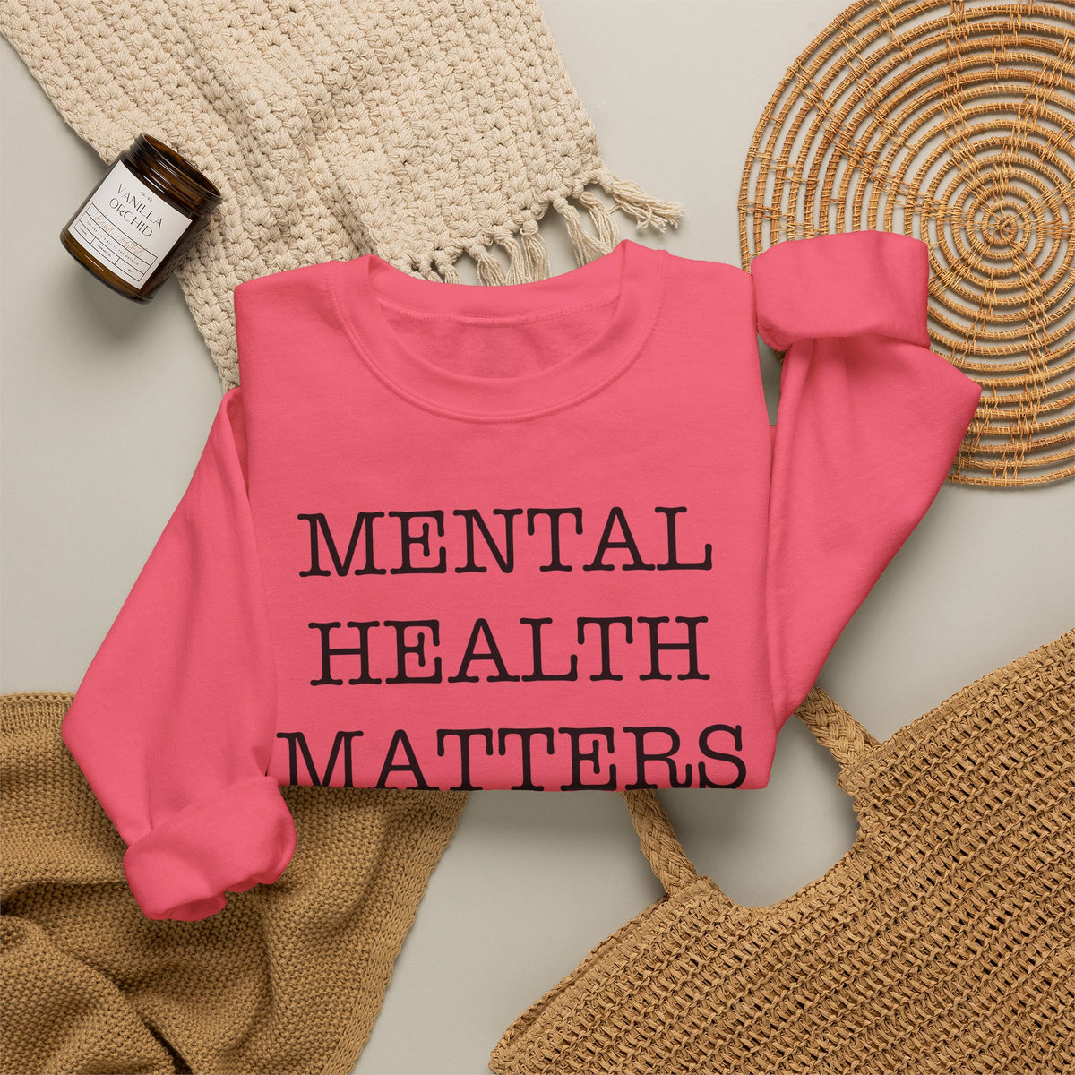 "Mental Health Matters" Crewneck Sweatshirt