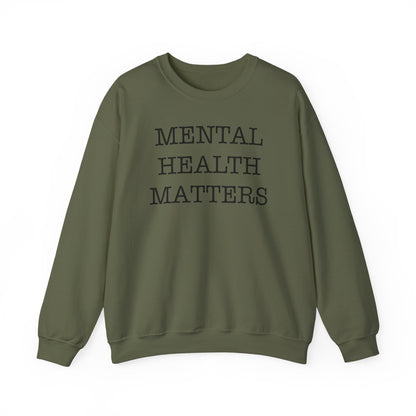 "Mental Health Matters" Crewneck Sweatshirt