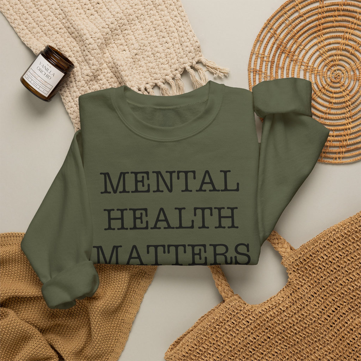 "Mental Health Matters" Crewneck Sweatshirt