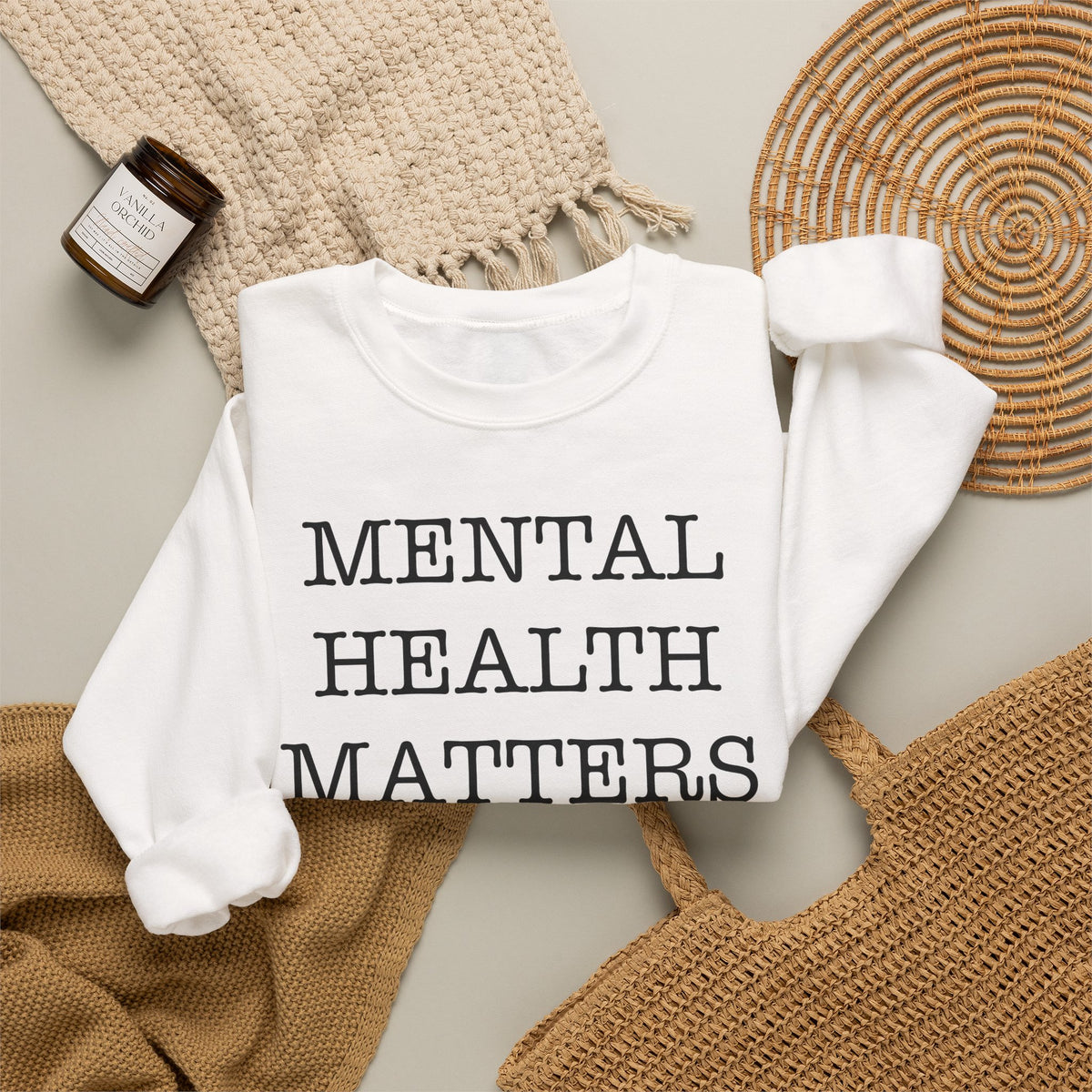 "Mental Health Matters" Crewneck Sweatshirt