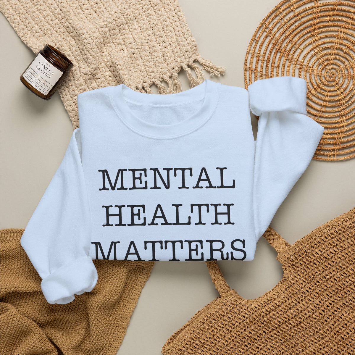 "Mental Health Matters" Crewneck Sweatshirt