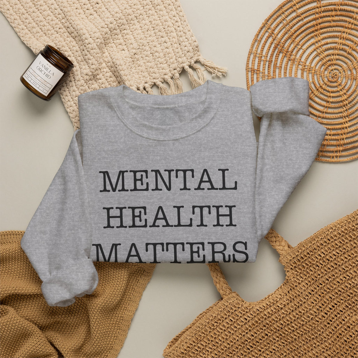 "Mental Health Matters" Crewneck Sweatshirt