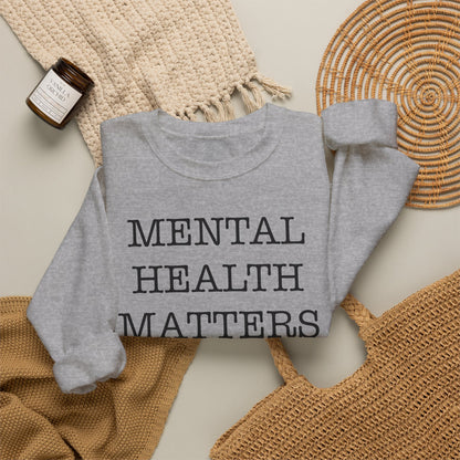 "Mental Health Matters" Crewneck Sweatshirt
