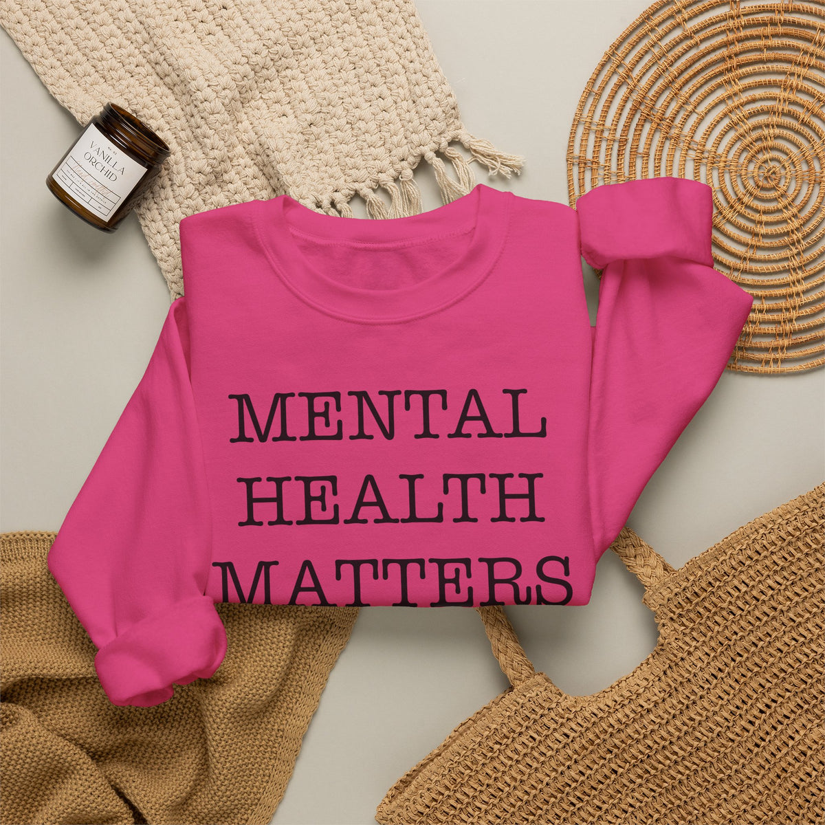 "Mental Health Matters" Crewneck Sweatshirt
