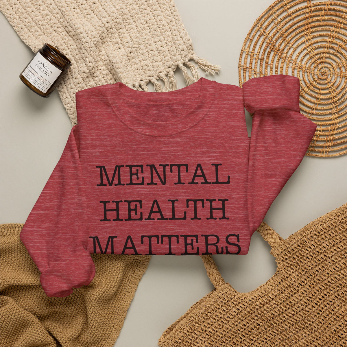 "Mental Health Matters" Crewneck Sweatshirt