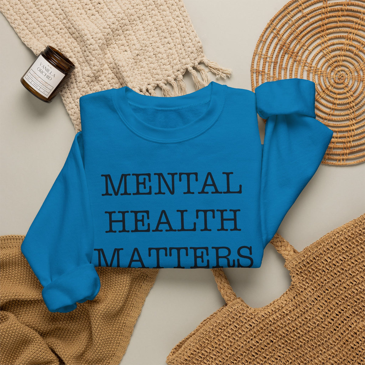 "Mental Health Matters" Crewneck Sweatshirt
