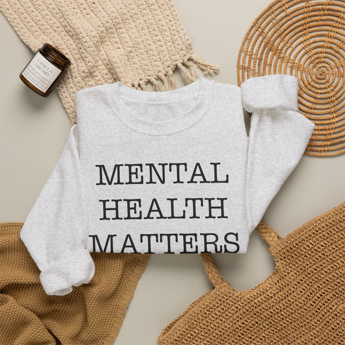 "Mental Health Matters" Crewneck Sweatshirt