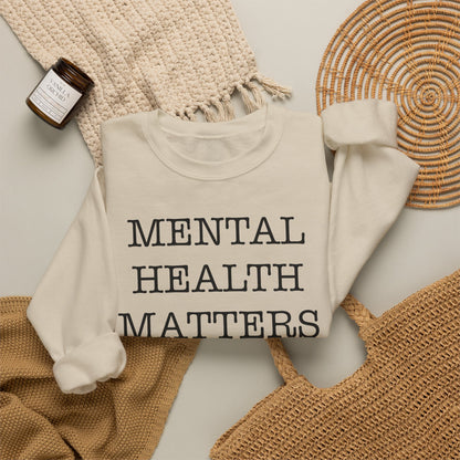 "Mental Health Matters" Crewneck Sweatshirt